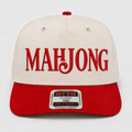 Mahjong Embroidered Khaki and Red Hat