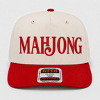 Mahjong Embroidered Khaki and Red Hat