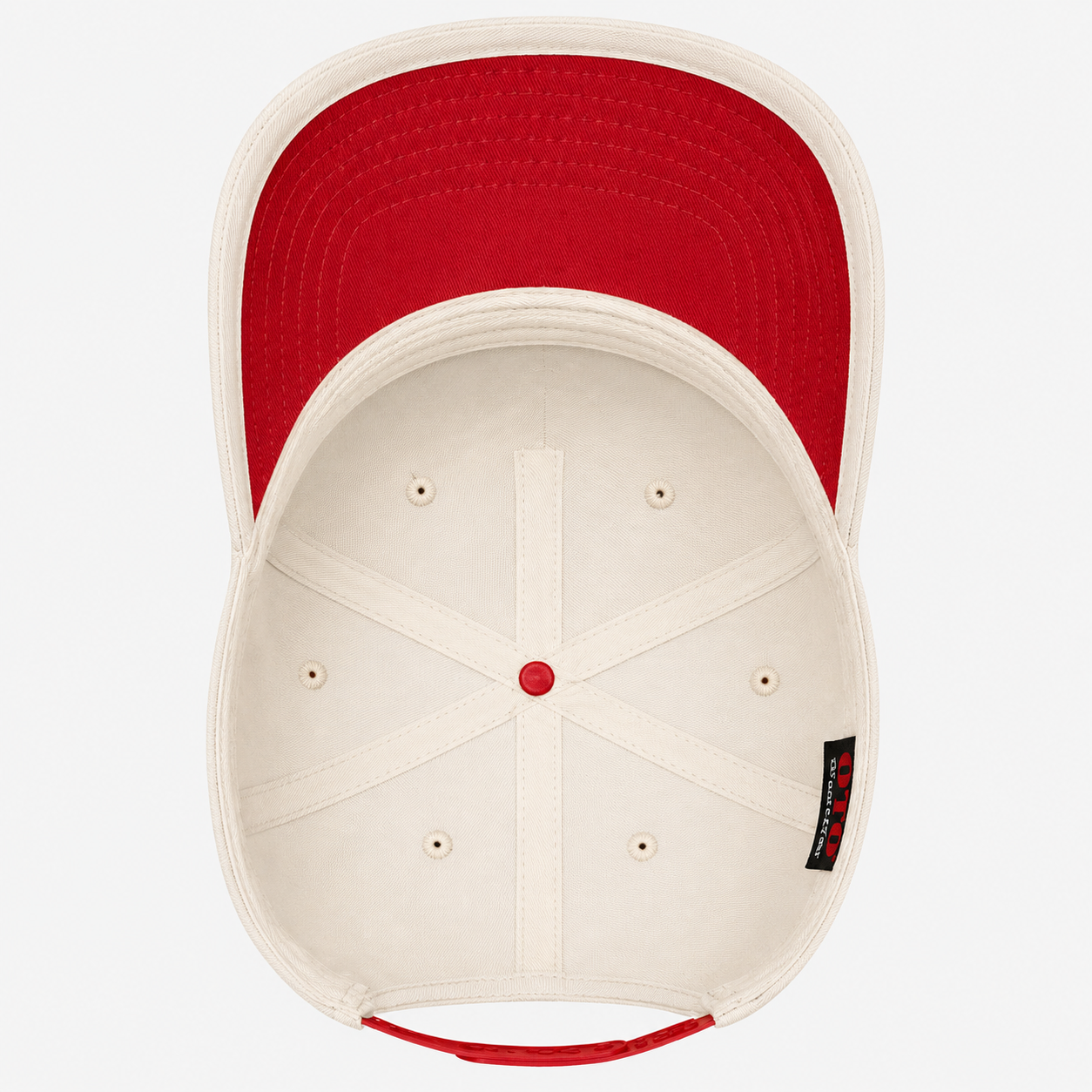 Mahjong Embroidered Khaki and Red Hat