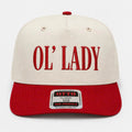 OL’ LADY Embroidered Khaki and Red Hat